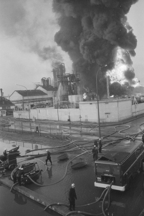 Incendie de la Société d'Hydrocarbures de Saint-Denis